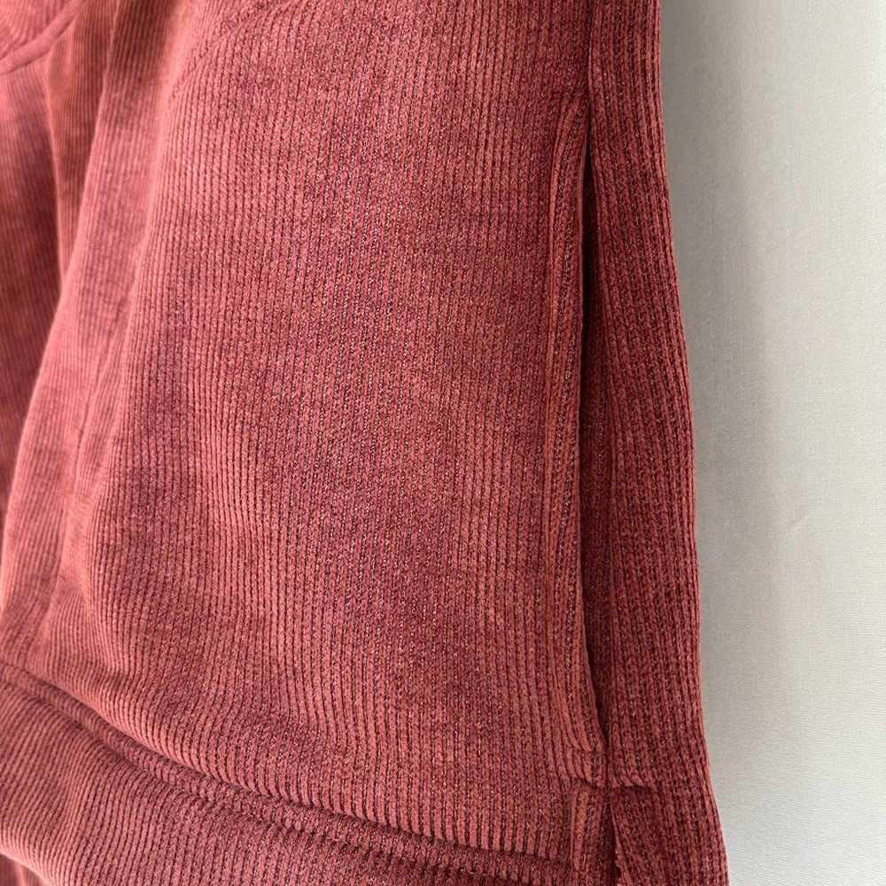 Free People Mia Henley Marsala Heavy Sweatshirt Sz XS Oversized Outdoors NWT - Picture 16 of 16
